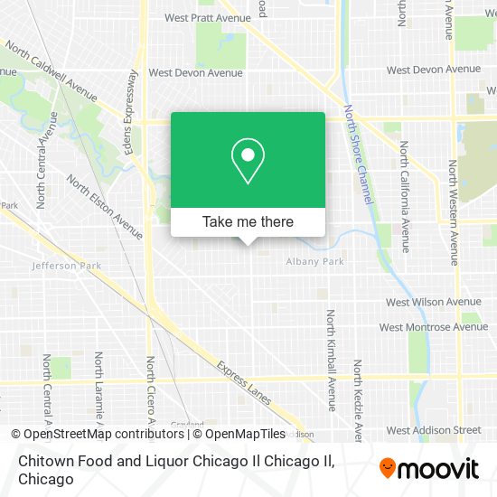 Mapa de Chitown Food and Liquor Chicago Il Chicago Il