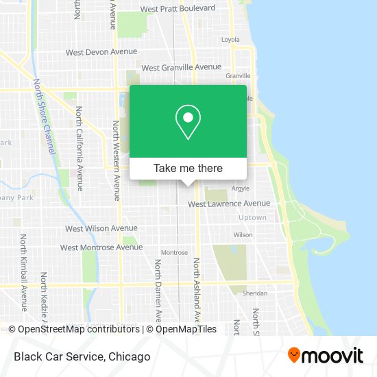 Black Car Service map