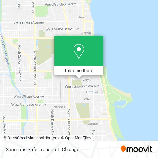Simmons Safe Transport map