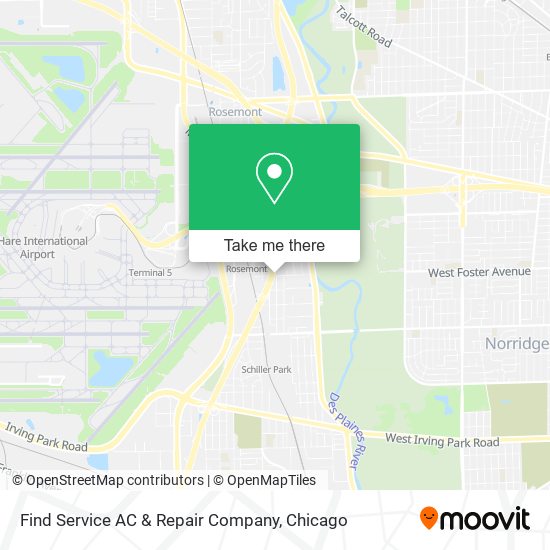Mapa de Find Service AC & Repair Company