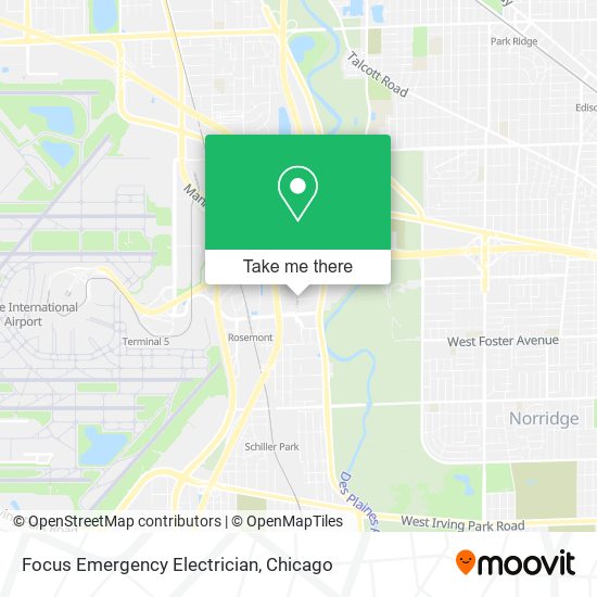 Focus Emergency Electrician map