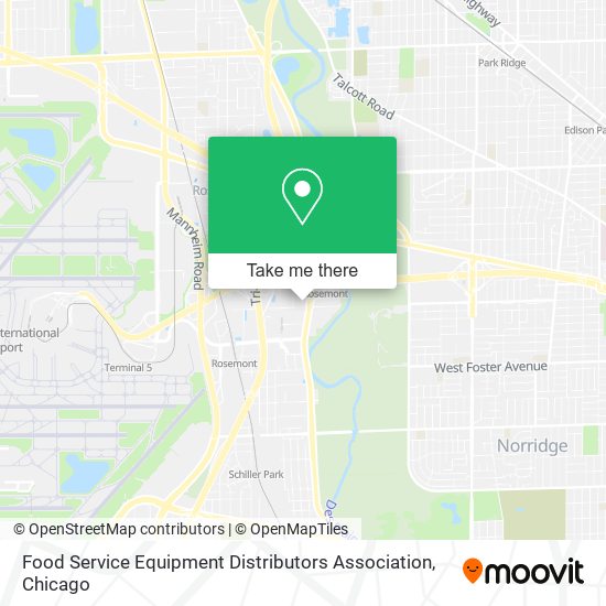 Food Service Equipment Distributors Association map