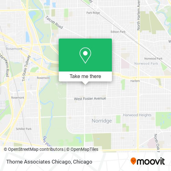 Mapa de Thorne Associates Chicago