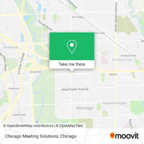 Chicago Meeting Solutions map