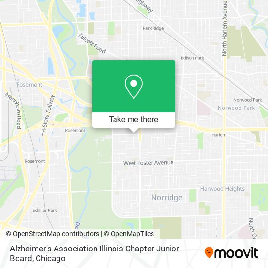Alzheimer's Association Illinois Chapter Junior Board map