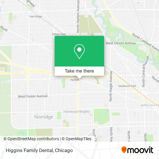 Higgins Family Dental map