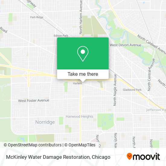 McKinley Water Damage Restoration map