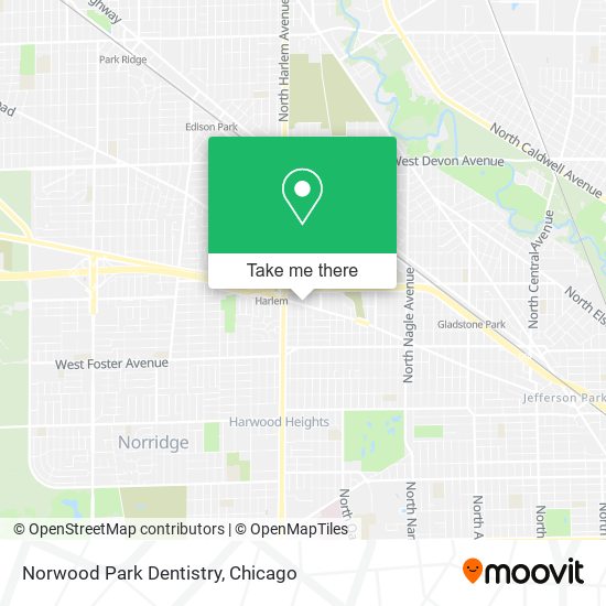 Norwood Park Dentistry map