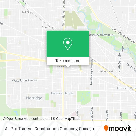 All Pro Trades - Construction Company map