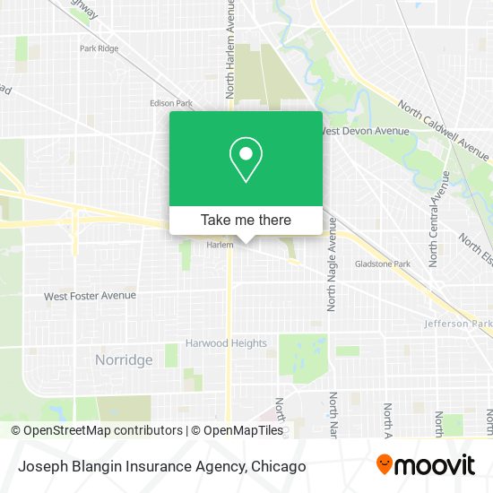 Joseph Blangin Insurance Agency map