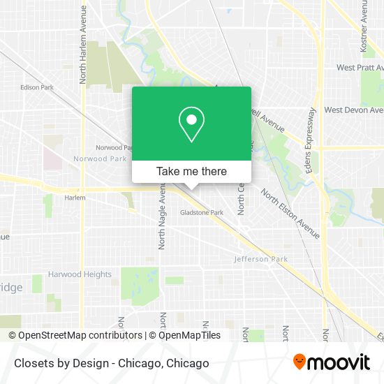 Mapa de Closets by Design - Chicago
