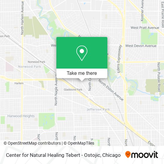 Center for Natural Healing Tebert - Ostojic map