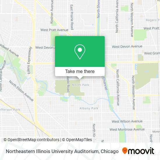 Mapa de Northeastern Illinois University Auditorium