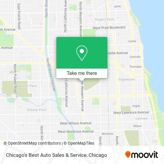 Chicago's Best Auto Sales & Service map