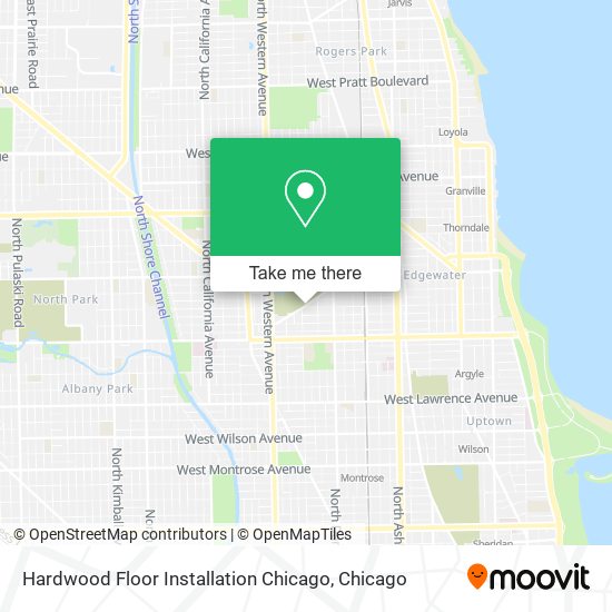 Hardwood Floor Installation Chicago map