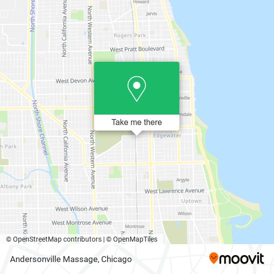 Andersonville Massage map