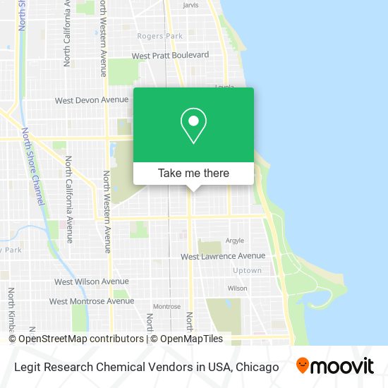 Mapa de Legit Research Chemical Vendors in USA