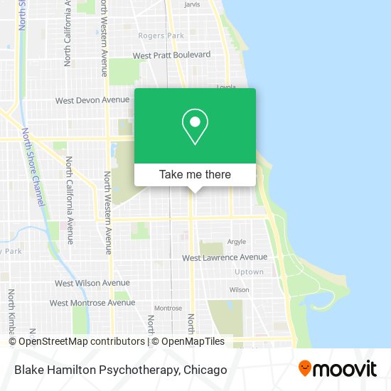 Blake Hamilton Psychotherapy map