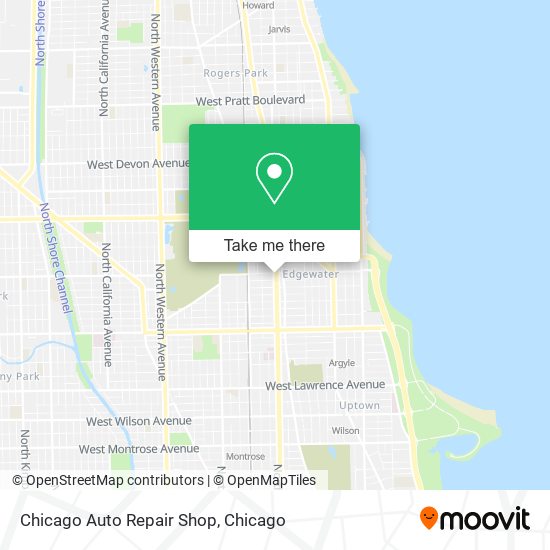Chicago Auto Repair Shop map