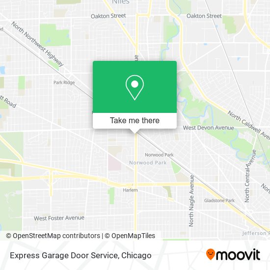 Mapa de Express Garage Door Service