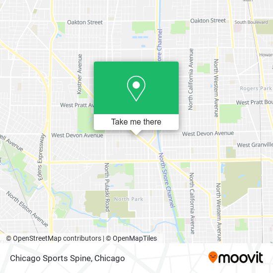 Mapa de Chicago Sports Spine