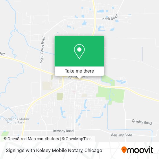 Signings with Kelsey Mobile Notary map