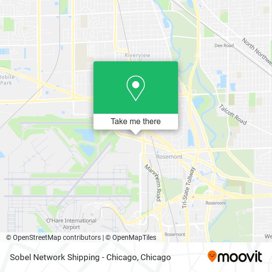 Sobel Network Shipping - Chicago map
