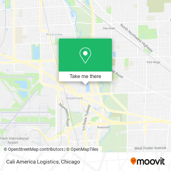 Cali America Logistics map