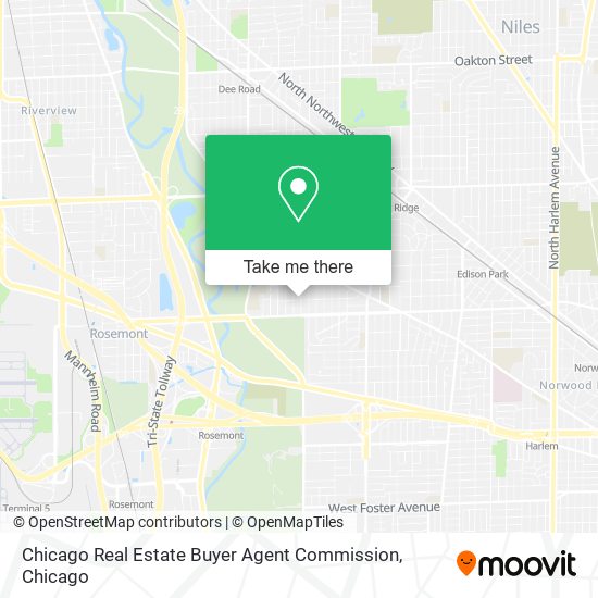 Chicago Real Estate Buyer Agent Commission map