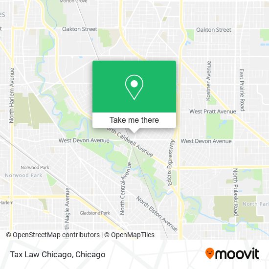 Mapa de Tax Law Chicago