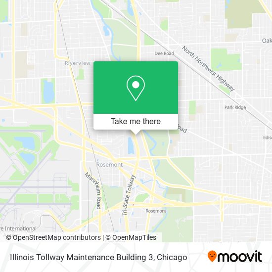 Mapa de Illinois Tollway Maintenance Building 3