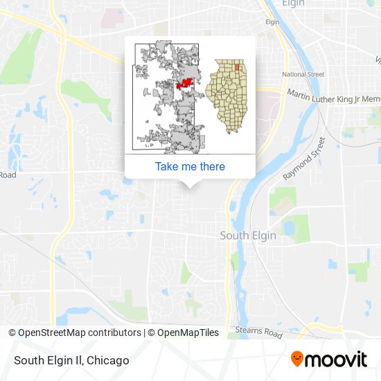 South Elgin Il map