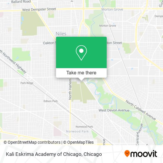 Kali Eskrima Academy of Chicago map