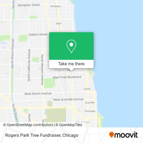 Rogers Park Tree Fundraiser map