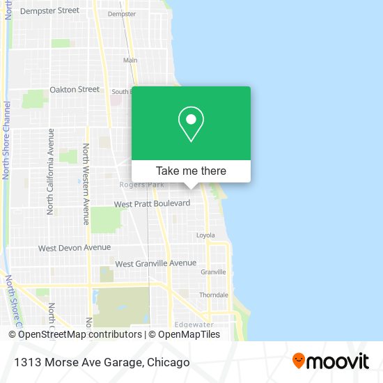 Mapa de 1313 Morse Ave Garage