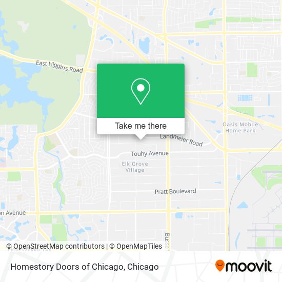 Mapa de Homestory Doors of Chicago