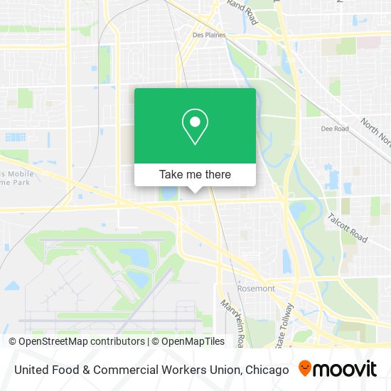 United Food & Commercial Workers Union map