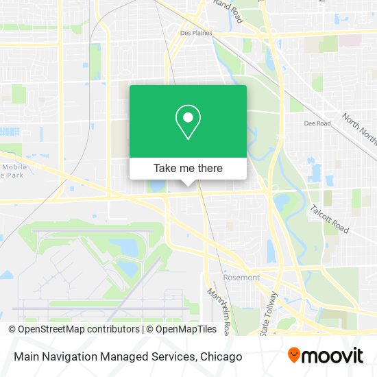 Main Navigation Managed Services map