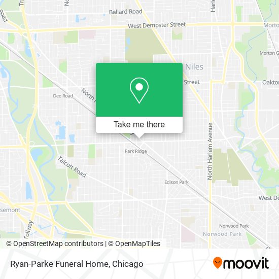 Ryan-Parke Funeral Home map