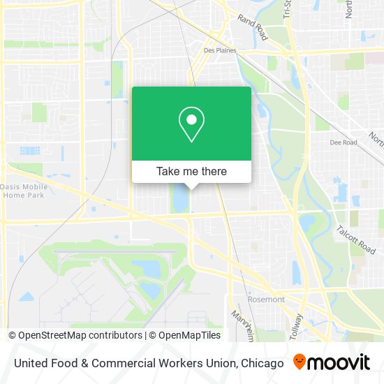 United Food & Commercial Workers Union map