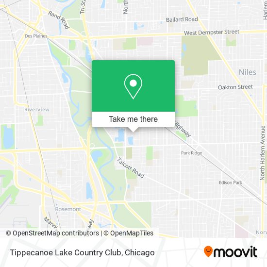 Mapa de Tippecanoe Lake Country Club