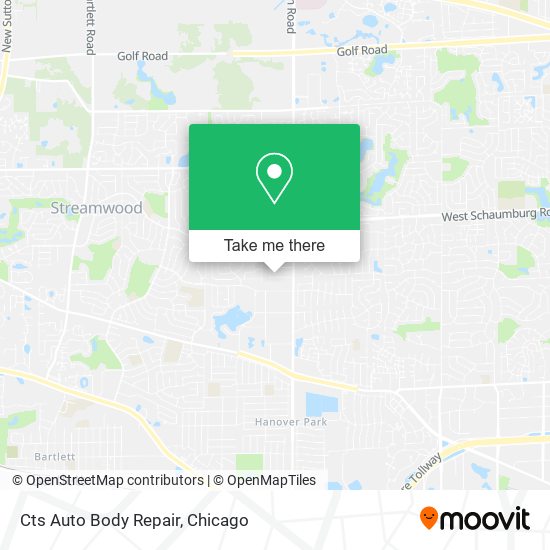 Cts Auto Body Repair map