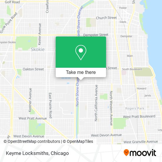 Keyme Locksmiths map