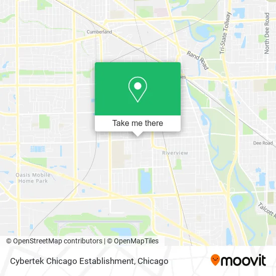 Mapa de Cybertek Chicago Establishment