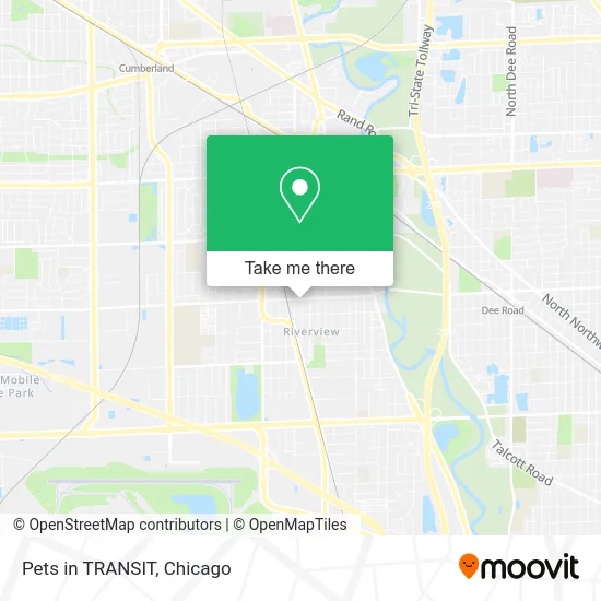 Pets in TRANSIT map