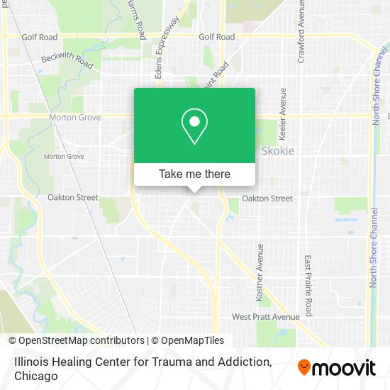 Mapa de Illinois Healing Center for Trauma and Addiction