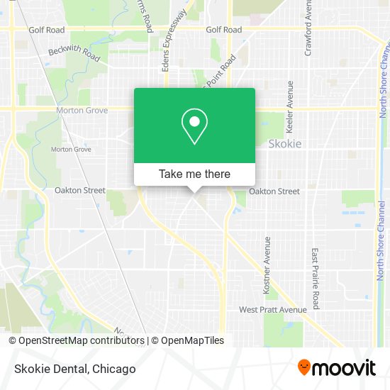 Skokie Dental map