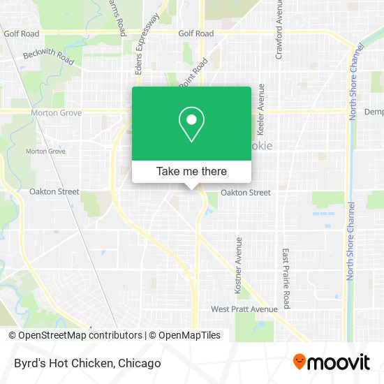 Mapa de Byrd's Hot Chicken