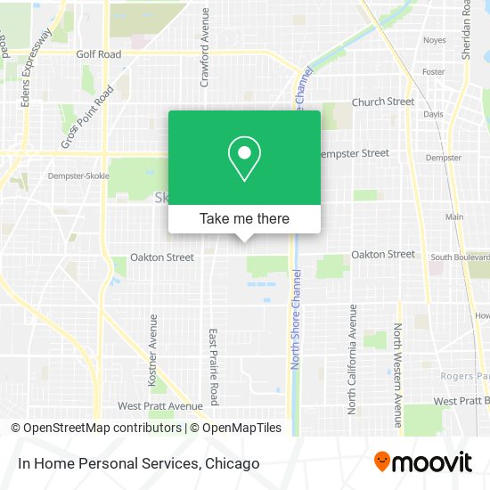 In Home Personal Services map