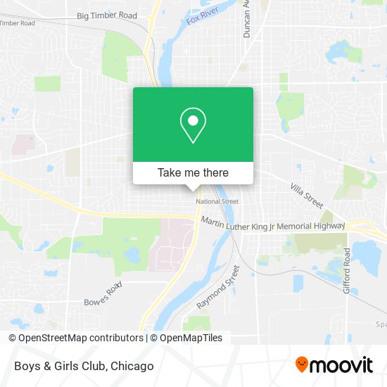 Boys & Girls Club map